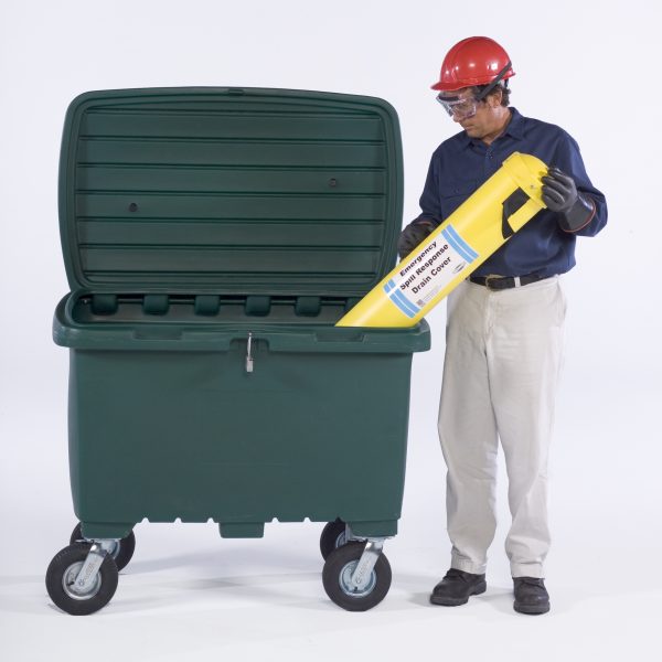 Utility Box, 15 cub. ft. capacity, 8" Pneumatic Wheels, Forest Green