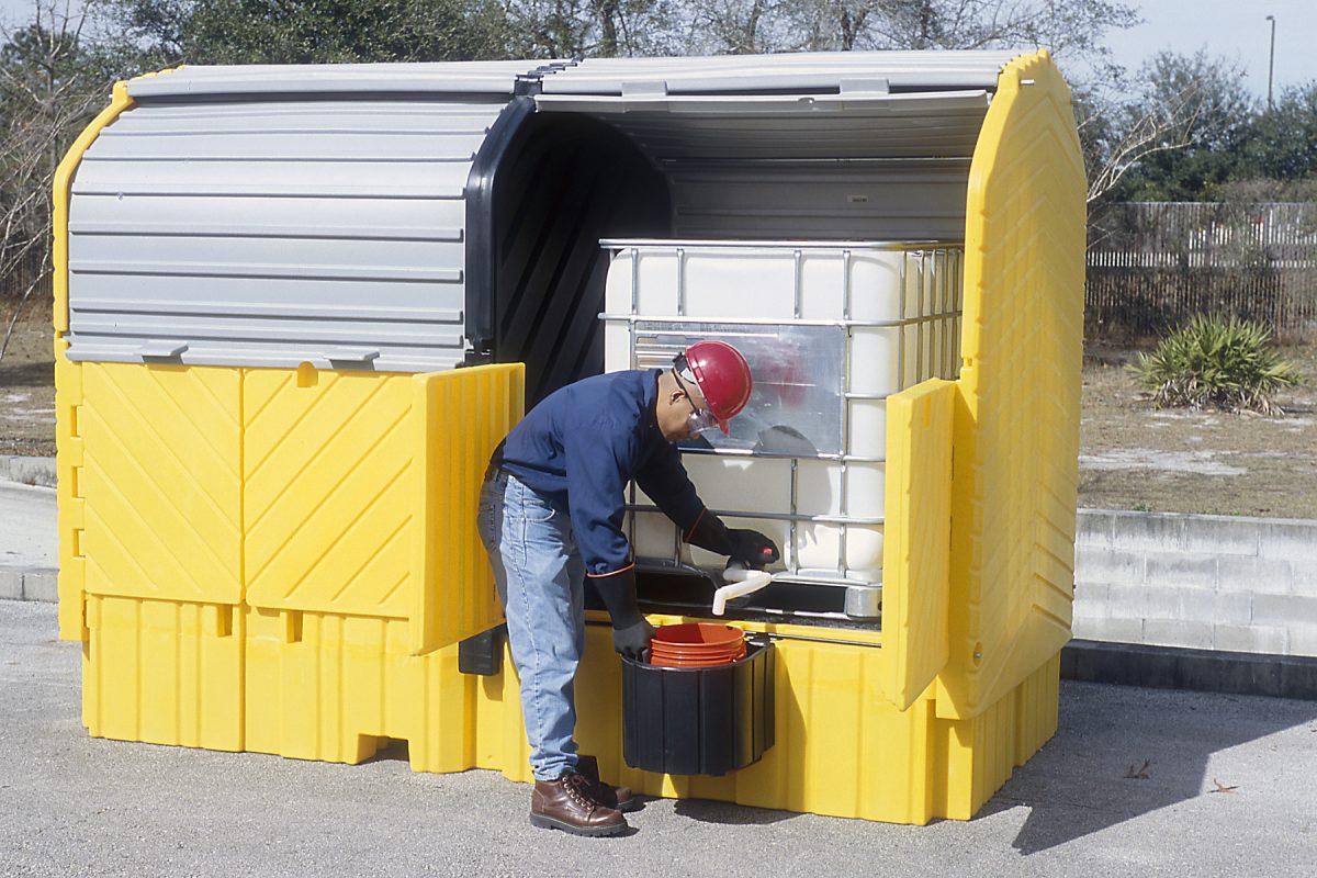 Twin IBC Hard Top, With Drain