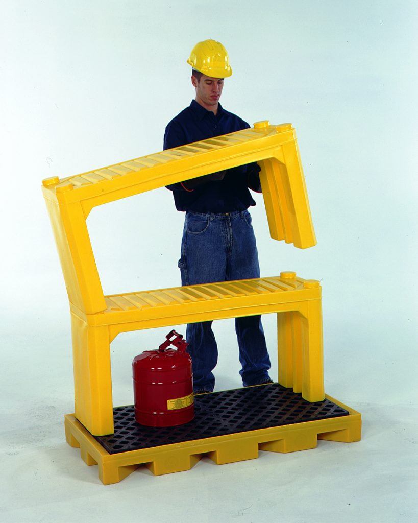Stacking Shelf Yellow EEnvironmental Solutions