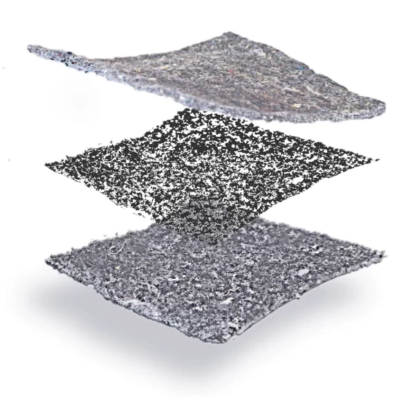 Ultra-Filter-Tex:  60" wide x 250' long roll, 12 oz. Per sq. yd. With Anti-Microbial