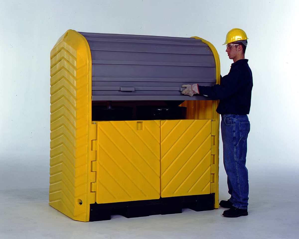 Hard Top P2 Plus Spill Pallet, With Drain