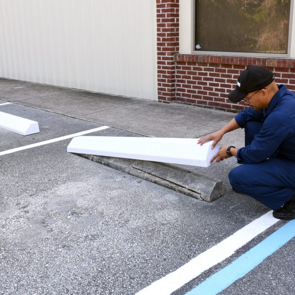 Parking Stop Protector, Type B, White