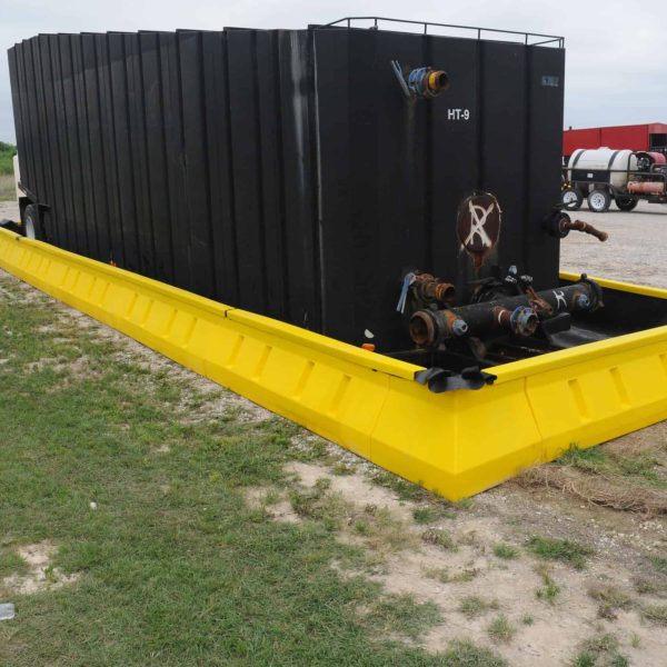 Containment Wall, 10' x 49' x 1', 10.8' X 49.1' Inside Dims & 12.8' X 51.1' Outside Dims, (12) 1' Side Walls, (4) 1' Corners, 15' x 62.5' Liner